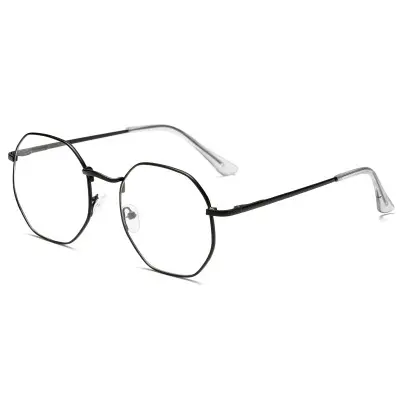 Polygon Metal Clear Eye Glass Frames Glasses Frame Men for Glasses Optical