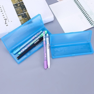 Scatola di cancelleria in plastica trasparente graziosa rifinitura opaca <span class=keywords><strong>per</strong></span> schizzi artistici <span class=keywords><strong>per</strong></span> studenti delle scuole elementari <span class=keywords><strong>medie</strong></span>-astuccio semplice - Product Image 2