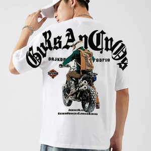 Wholesale High Quality Blank <b>Tee</b> <b>Plain</b> Tshirt Oversized Soft T-Shirt Custom Digital Print Logo Heavyweight <b>White</b> T Shirt for Men - Product Image 1