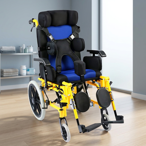Fauteuil roulant manuel léger en alliage d'aluminium, capacité 100 kg, idéal pour les personnes âgées victimes d'AVC, les enfants atteints de paralysie cérébrale – Meilleures ventes - Product Image 3