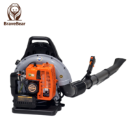 BraveBear EB650 63cc 2-Tak Bensin Peniup Daun Industri & DIY |   Alat Pembersih Taman Genggam 2.7KW dengan Aliran Udara