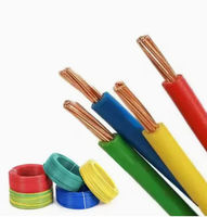 Cable Eléctrico de Cobre Sólido BV 1.5mm2 2.5mm2 con Aislamiento de PVC para Cableado Doméstico, Directo de Fábrica en China