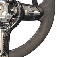 Volant en Suède Complet Style CS avec Garniture Carbone pour BMW F20 F10 F30 F31 F32 F34 F36 F15 F25 F48 E70 E87 E90 E92 M3 M4 M5