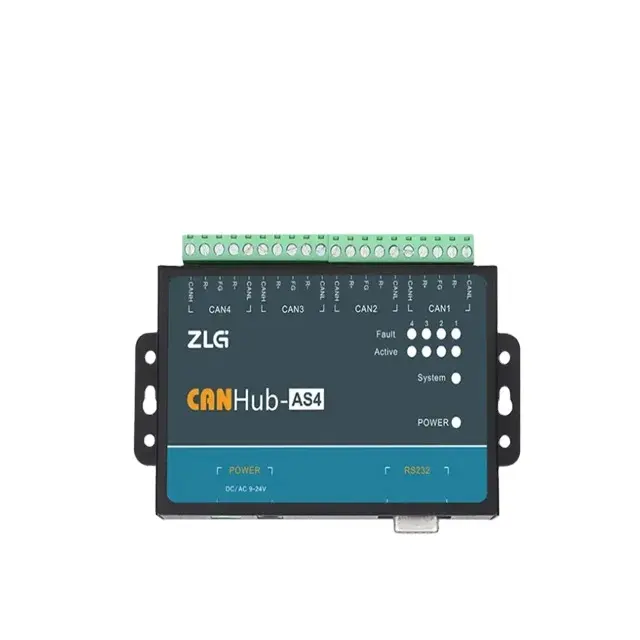 ZLG Electronics Zhou Libong CAN Isolation Gateway Bridge Repeater Hub Router Infinite Cascade CANHub-AS seri CANHub-AS4