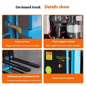 Precio barato 0,5 T 1,0 T Apiladores y recuperadores de elevación automática semieléctricos Apilador de palés de carga automática - Product Image 6