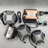 Cuivre personnalisé estampage fermeture éclair aileron CPU LED Ram M.2 Ssd jeu de puces Nvme ordinateur plat Ac mince dissipateur de chaleur à souder à l'étain