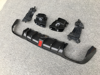 Lame de pare-chocs arrière en Fiber de carbone sèche avec embouts de silencieux d'échappement légers pour Benz W213 classe E E63 AMG Sport 2017-2019