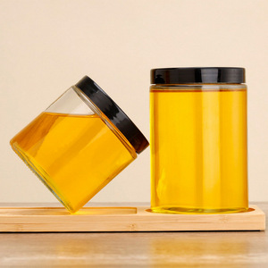 Bocaux en verre Mason vides avec couvercles blancs/noirs/en aluminium, bocaux en verre/plastique transparents pour confiture, miel, aliments pour bébés, vente en gros d'usine - Product Image 2