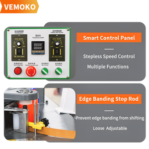 Máquina de Encintado de Bordes Totalmente Automática en Oferta, Recorte de Cabeza y Cola <span class=keywords><strong>para</strong></span> Sellado de Paneles de Puertas de Gabinetes - Product Image 2