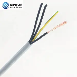 Flexible resistente al aceite H05VV5-F 4 Core 1,5mm Cable de Control