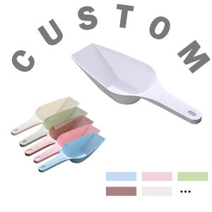 Mangkuk & pengumpan hewan peliharaan plastik Modern dengan sendok garis pengukur harga grosir pabrik untuk makanan anjing dan kucing - Product Image 6