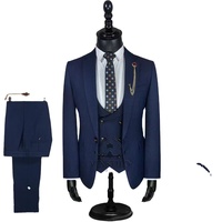 Dernier modèle de costume Version italienne Mode professionnelle Sac fait main Qualité Robe de banquet Costume formel Ensemble trois pièces