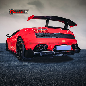 ชุดแต่งตัวถังรถยนต์ไฟเบอร์กลาสสไตล์ RZ สำหรับ Lamborghini Gallardo LP540 LP550 LP560 กันชนหน้า-หลัง สเกิร์ตข้าง สปอยเลอร์หลัง ปี 2008-2012 - Product Image 3