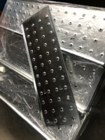 Échelles en aluminium multiples, grande plateforme en acier, plateformes de travail d'échafaudage