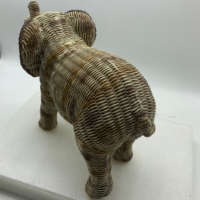 Statue d'éléphant en résine taille réelle, Sculpture moderne, décoration de la maison