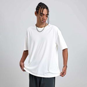 T-shirt Vintage en Coton Tricoté Respirant 100% Coton pour Homme, Coupe Ample, Style Décontracté, Thermopressé, Grammage Lourd 250g, Vierge, Vente en Gros - Product Image 3