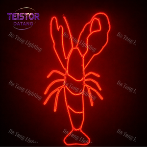 Décoration néon 2D colorée de créatures marines pour Noël et les festivals, avec éclairage LED, pour parcs à thème et installations festives - Product Image 3