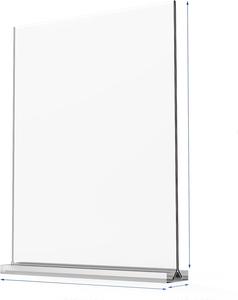 แท่นวางป้ายอะคริลิค8.5x11แท่นวางดิสเพลย์รูปตัวที - Product Image 1