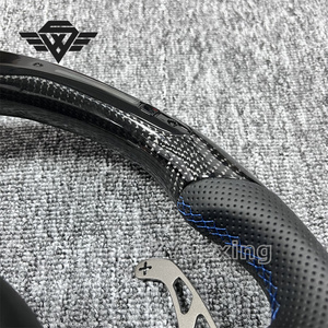Volante Deportivo de Fibra de Carbono Forjado con LED para VW MK7 MK6 <span class=keywords><strong>GOLF</strong></span> 7 <span class=keywords><strong>GOLF</strong></span> 6 R Sportsvan Touran <span class=keywords><strong>Mk2</strong></span> Teramont Tiguan <span class=keywords><strong>Mk2</strong></span> - Product Image 5