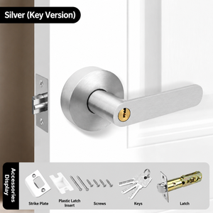 Smart Tuya Fingerprint Lever Handle <b>Lock</b> with App Control Keyless Entry <b>Digital</b> Door <b>Lock</b> for Wooden Door Hotel Office - Product Image 2