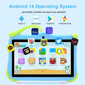 Tableta Interactiva de 7 Pulgadas con Android 14, MTK, 4GB/128GB, Control Parental, Tarjetas de Aprendizaje AR, <span class=keywords><strong>Atlas</strong></span> Mundial, Enciclopedia de Animales para Niños - Product Image 3