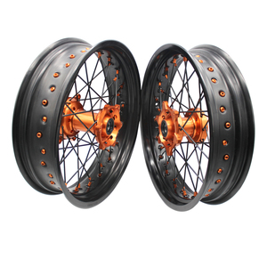 EXC 525cc 530cc Sx Supercross <span class=keywords><strong>Supermotard</strong></span> Spokes Supermoto Wheels Supermoto Jantes pour <span class=keywords><strong>KTM</strong></span> - Product Image 3