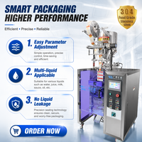 Machine d'emballage commerciale à découpe à température constante pour le remplissage et la fermeture de mini-sachets de sauce soja, sirop d'érable et confiture de fruits