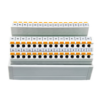 Shimede SMD-D30-2-TT 24VDC Bloc de bornes en ligne 30 canaux, type à ressort double couche, à visser, pour contrôle industriel