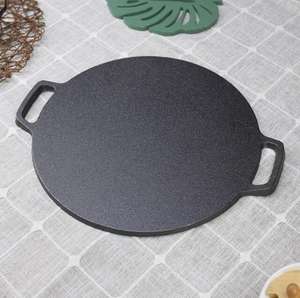 <strong>Grill</strong> <strong>Pan</strong> Non-Stick Cast Iron BBQ Plate Cast Iron Camping Cookware Frying Korean BBQ <strong>Grill</strong> <strong>Pan</strong> - Product Image 4