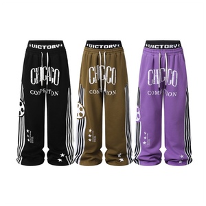 <span class=keywords><strong>Pantalones</strong></span> Deportivos Personalizados de Alta Calidad, Estilo Casual, con Costuras Decorativas, Corte Holgado, Estilo Y2K, Hip Hop, con Rayas Bordadas - Product Image 3