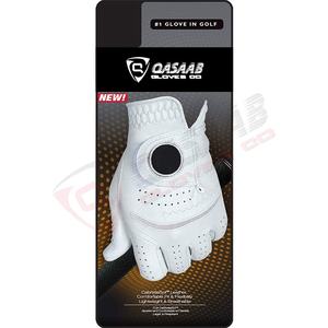 Gants de golf en cuir chaud de conception personnalisée de marqueur de balle imperméable en gros blanc et noir fabriqués par le Pakistan - Product Image 6