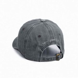 6 Panel 100% Cotton <b>Cap</b> for <b>Man</b> <b>Baseball</b> <b>Cap</b> Wholesale Custom Embroidery Logo Washed Cotton Vintage <b>Baseball</b> <b>Cap</b> - Product Image 3