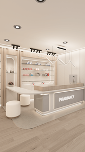 Mueble Moderno para Exhibición de <span class=keywords><strong>Farmacia</strong></span>, Estantería para Tienda Médica, Estante para Medicamentos, Mobiliario para <span class=keywords><strong>Farmacia</strong></span>, Diseño Interior para Farmacias Minoristas - Product Image 3