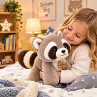 Peluche de raton laveur personnalisée très demandée, jouet en peluche sur mesure, fabricant OEM d'animaux en peluche personnalisés