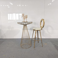 Table de Bar ronde en acier inoxydable Offre Spéciale, Table haute d'extérieur pour mariage