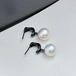 ต่างหูเงินแท้ S925 สำหรับทำต่างหูมุก DIY  ฐานเปล่าสำหรับใส่ลูกปัดขนาด 9-13 มม. รุ่น 22282 ต่างหูแฟชั่นทรงหยดน้ำ  ต่างหูแฟชั่น DIY สำหรับใส่ลูกปัดขนาด 9-13 มม. - Product Image 2