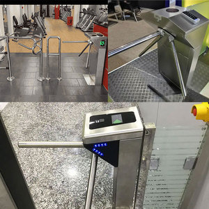 핫 세일 보행자 수직 세 롤러 개찰구 게이트 체육관 RFID 액세스 제어 삼각대 개찰구 얼굴 인식 - Product Image 6