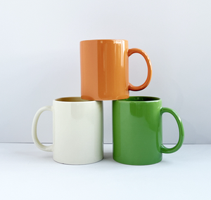 Taza de Cerámica Esmaltada de Color Sólido de 11 oz |   Logotipo Personalizado Disponible |   Opciones Multicolores |   Taza para Café y Té Apta para Lavavajillas y Microondas - Product Image 5