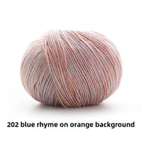 Ruyi oiseau nuage maquillage Impression Crochet Kit de tricot tricoté à la main écharpe matériel 100% fil de coton peigné teint laine boule fil