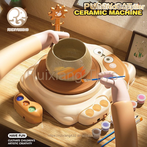 Gốc nhận thức không khí khô đất sét gốm Kit cho trẻ em hoàn chỉnh với bánh xe máy cho người mới bắt đầu tuổi từ 5-7 năm Craft Bộ dụng cụ - Product Image 2