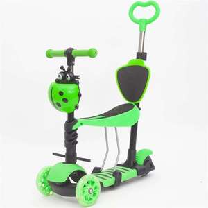 Patineta Plegable para Niños, Sistema de Pedales Tres en Uno, Diseño Giratorio de Tres Ruedas, Altura Ajustable, Modo de Operación con Empuje - Product Image 6