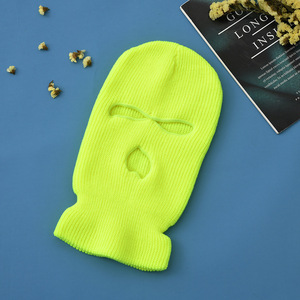 Ski Mask <strong>Knit</strong> Beanie Men Balaclava Wholesale <strong>Skimask</strong> 3 Hole Custom Logo - Product Image 3