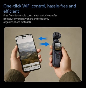 Caméra portable 4K CMOS avec stabilisateur, 75MP, pour vlogging et sport, caméscope numérique haute définition avec suivi IA et embellissement intelligent - Product Image 5
