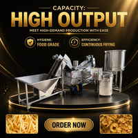 Freidora Continua Electrónica para Carne, Papas Fritas, Snacks y Patatas Fritas, Máquina para Freír Alimentos con Control de Temperatura Ajustable