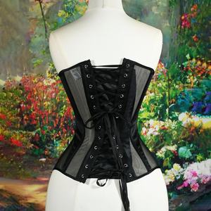 Nouveau haut sculptant en forme d'arête de poisson pour femmes, en fil tricoté œil-de-chat, écologique, contrôle ferme de la <span class=keywords><strong>taille</strong></span>, amincissant, logo, soutien-gorge en latex pour <span class=keywords><strong>mariage</strong></span> - Product Image 5