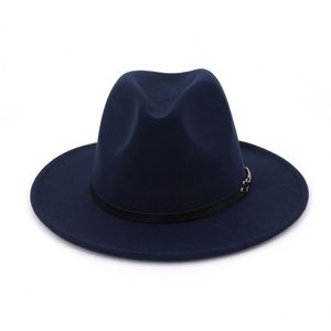 X3018 Sombrero Fedora de Fieltro de Lana, Gorra de Jazz, Sombrero Panamá Vintage de Invierno, Gorras de Jazz de Lana - Product Image 2