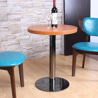 Base de table en métal, pied de table rond/carré en acier inoxydable, structure de table robuste pour restaurant, café, salle à manger