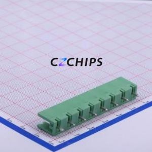 DB2EV-7.62-8P-GN Plug-in Terminal Block Through hole,P=7.62mm Connector Board-to-Board / Socket - Open 1x8P 7.62mm Green - Product Image 2