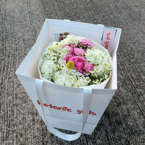 Sac fourre-tout personnalisé pour la Saint-Valentin, emballage de fleuriste, panier, boîte d'emballage en papier pour fleurs - Product Image 4