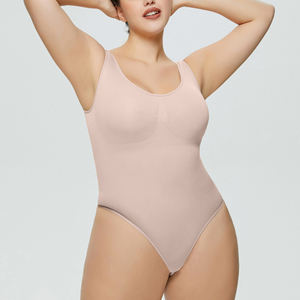 Bán Buôn Lụa Bodysuit Cho Người Lớn Cộng Với Kích Thước Liền Mạch Tummy Kiểm Soát Mông Nâng Lên Ánh Sáng Shapewear Mức Độ Eo Giảm Béo Thoáng Khí - Product Image 4